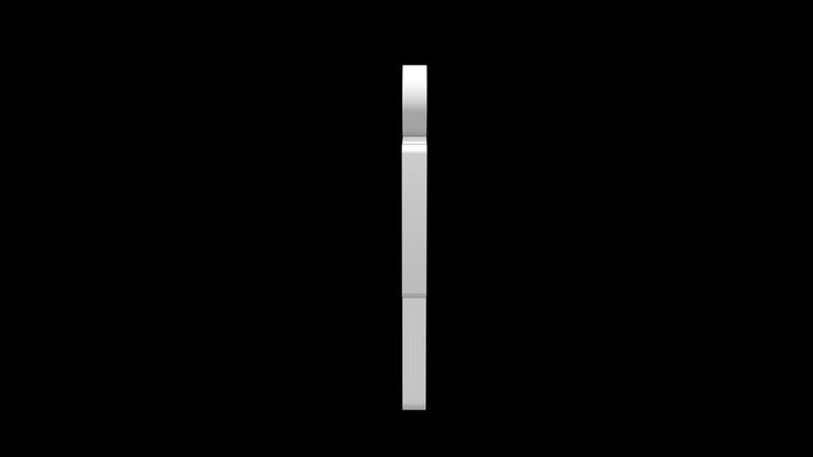 White human posture on black background.