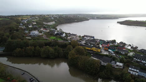 aerial view, kinsale, county cork, republic or ireland