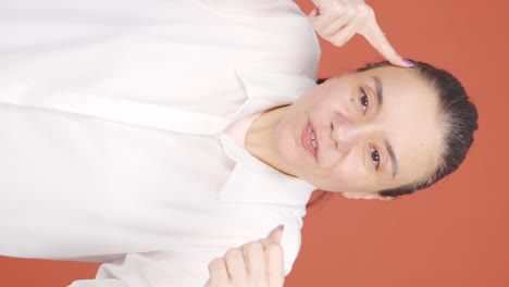 Vertical-video-of-Woman-giving-motivational-speech-to-camera.