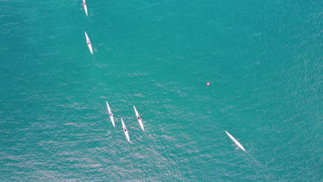 Cenital-shot-over-surf-ski-race-in-Gran-Canaria