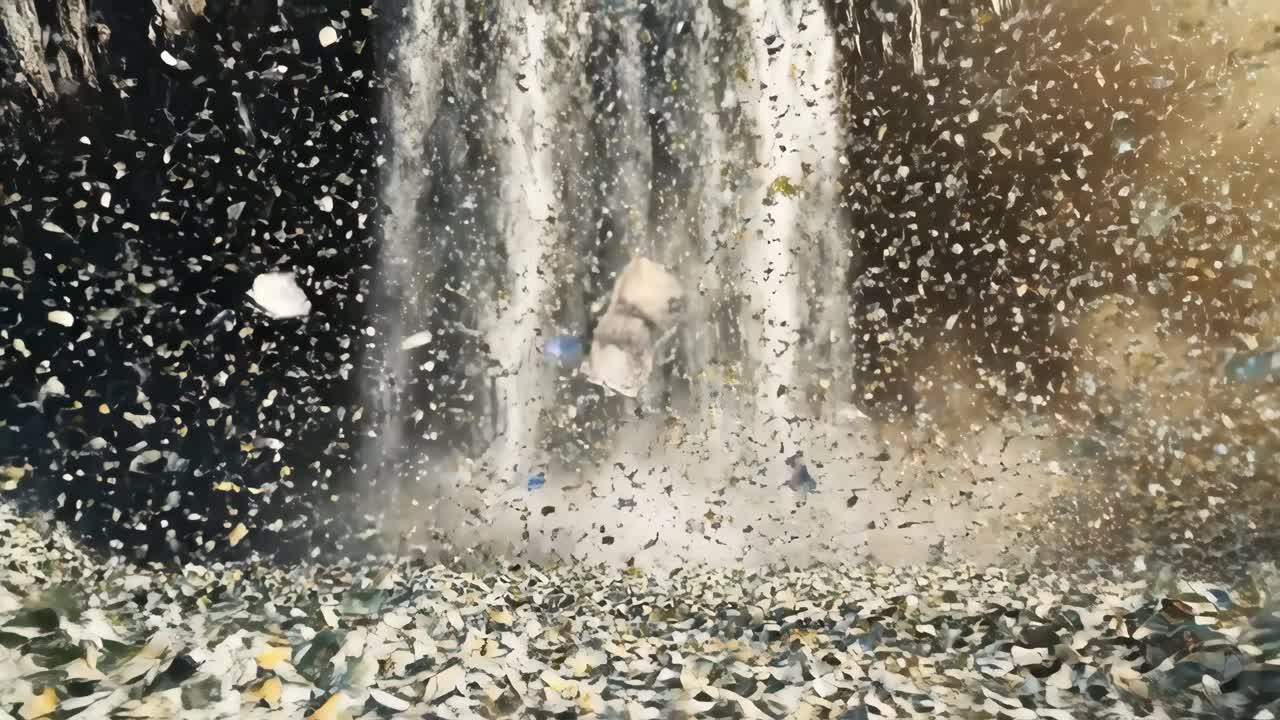 Waterfall of Debris