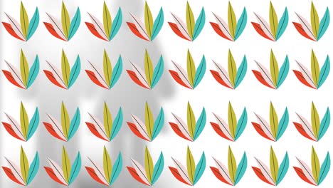 animación de formas sobre fondo verde