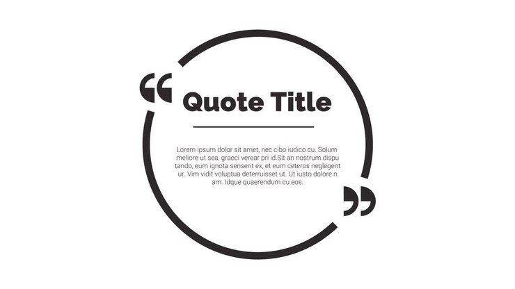Quote Box and Geometric Shape Design Elements