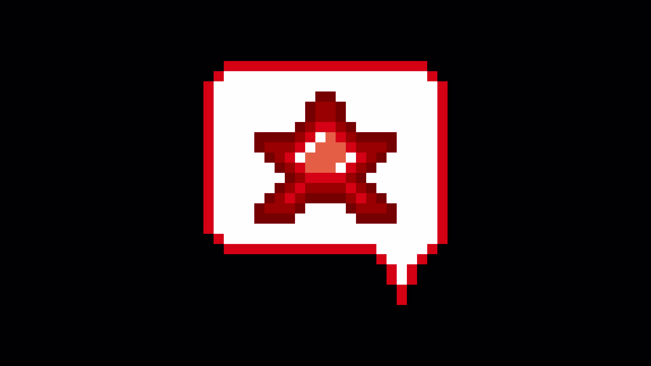 Pixel art animation icon speech bubble star (4)