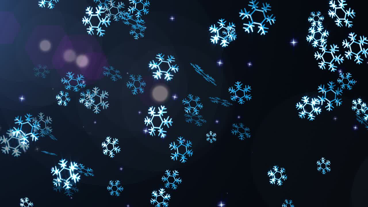 Snow flake loop animation
