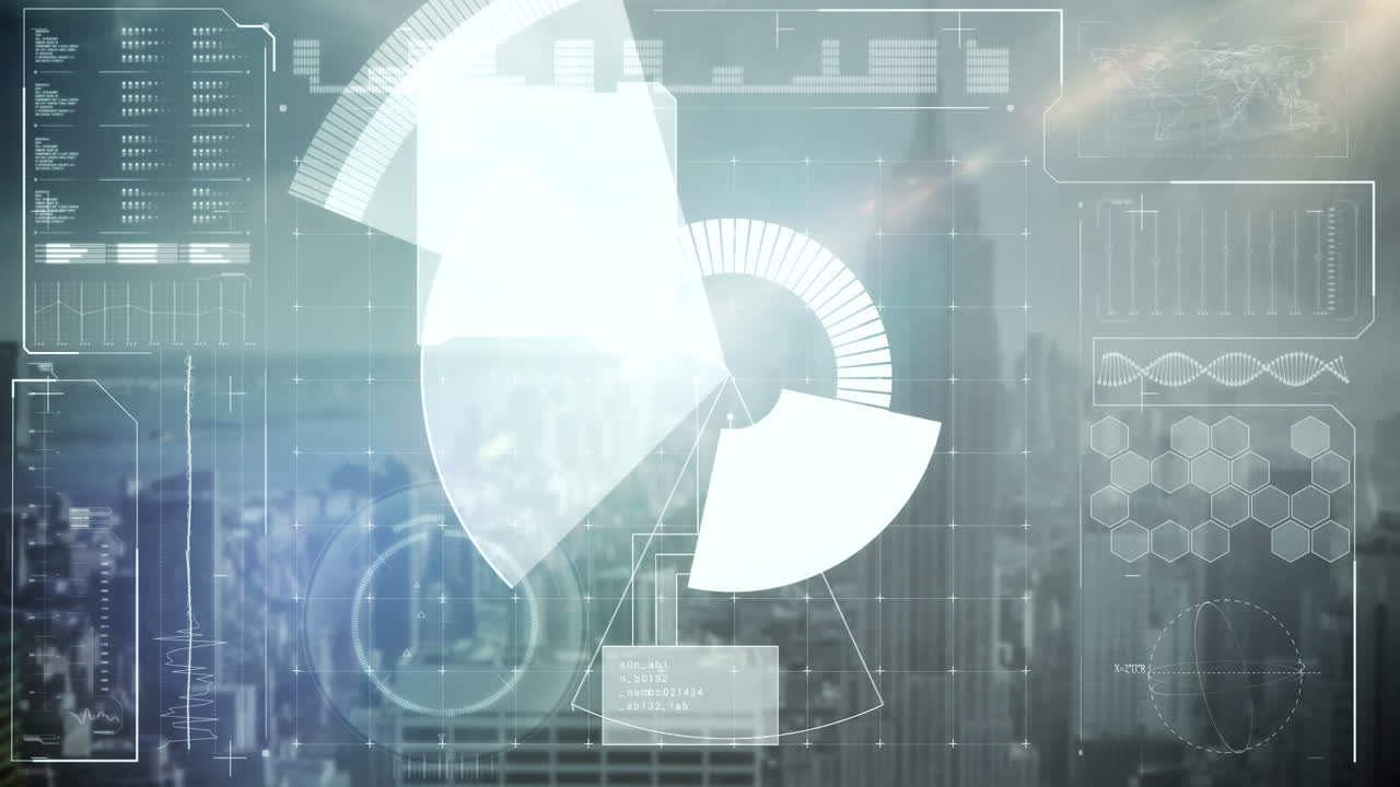 범위의 애니메이션과 도시 풍경에 대한 데이터 처리