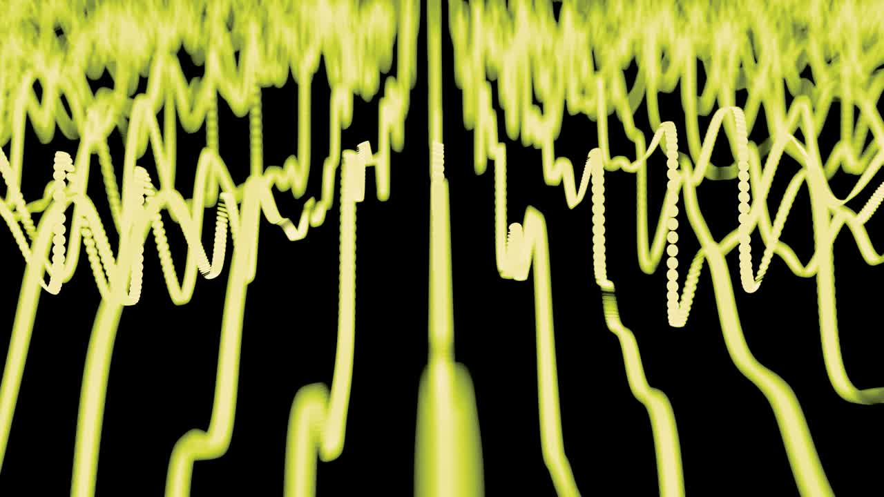 4k 추상적인 파동선