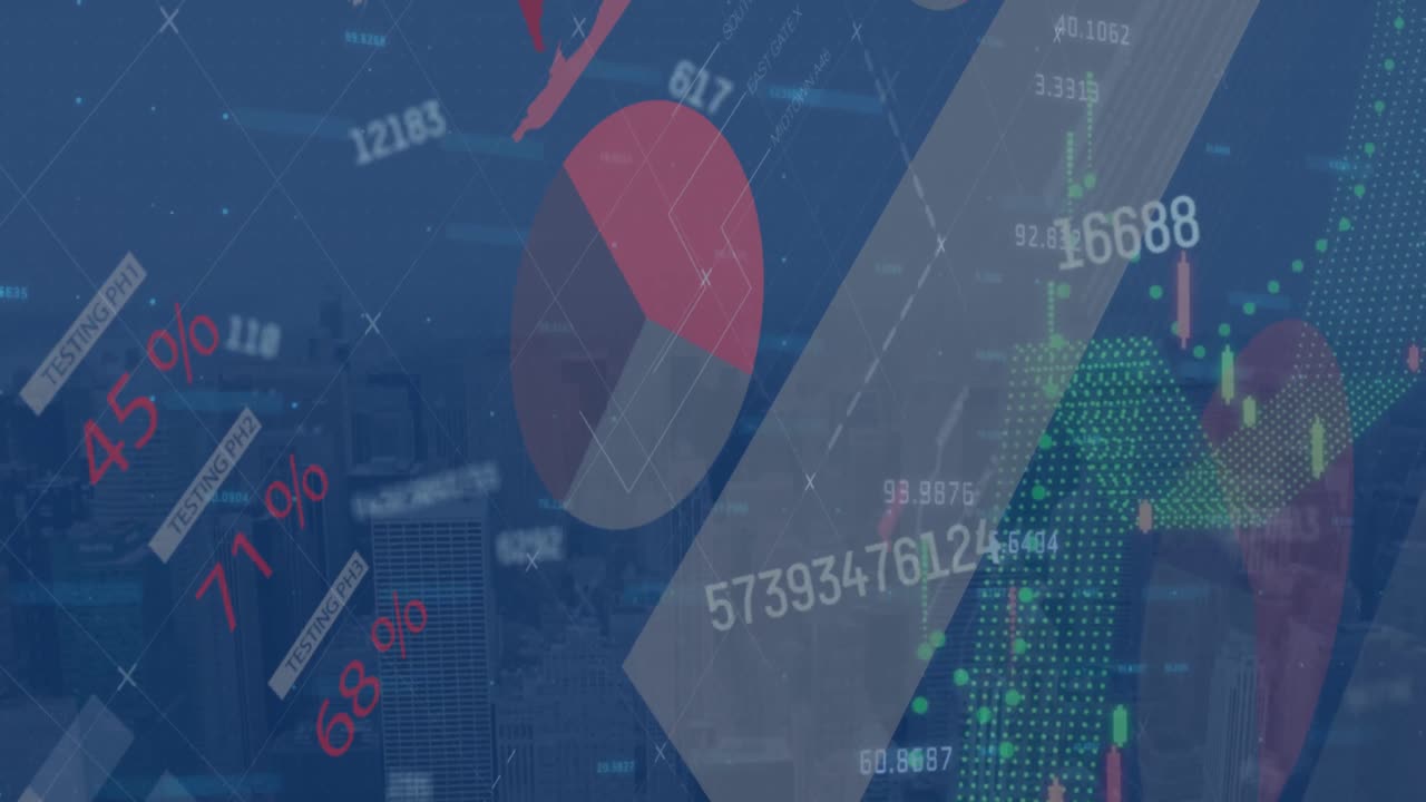 기내 카드를 통해 금융 데이터 처리의 애니메이션