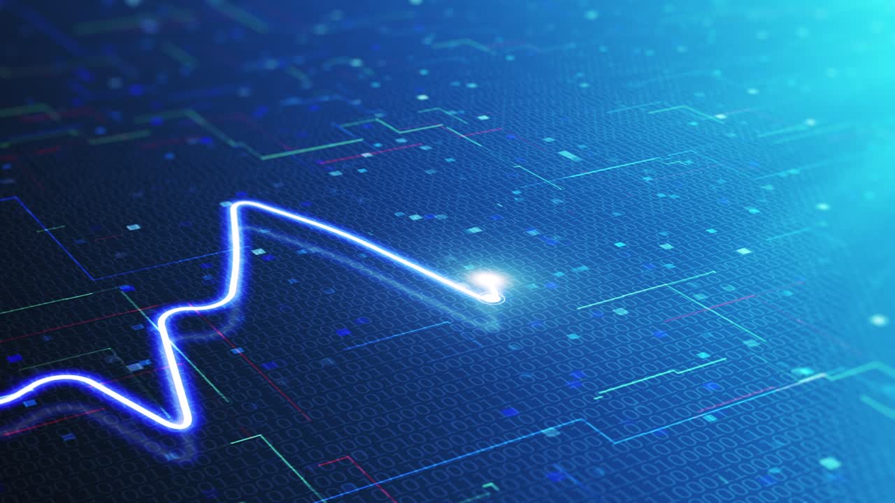 Chart line graph financial diagram