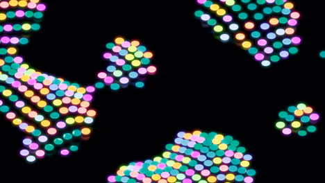 abstract colorful led lights pattern