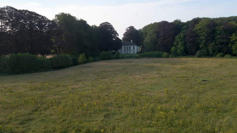 Aerial-of-distant-beautiful-manor