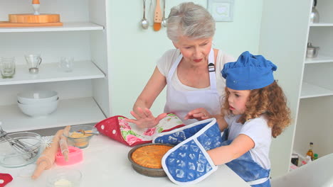 cute little girl cooking