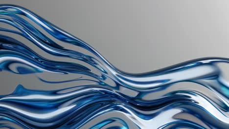 abstract blue liquid waves
