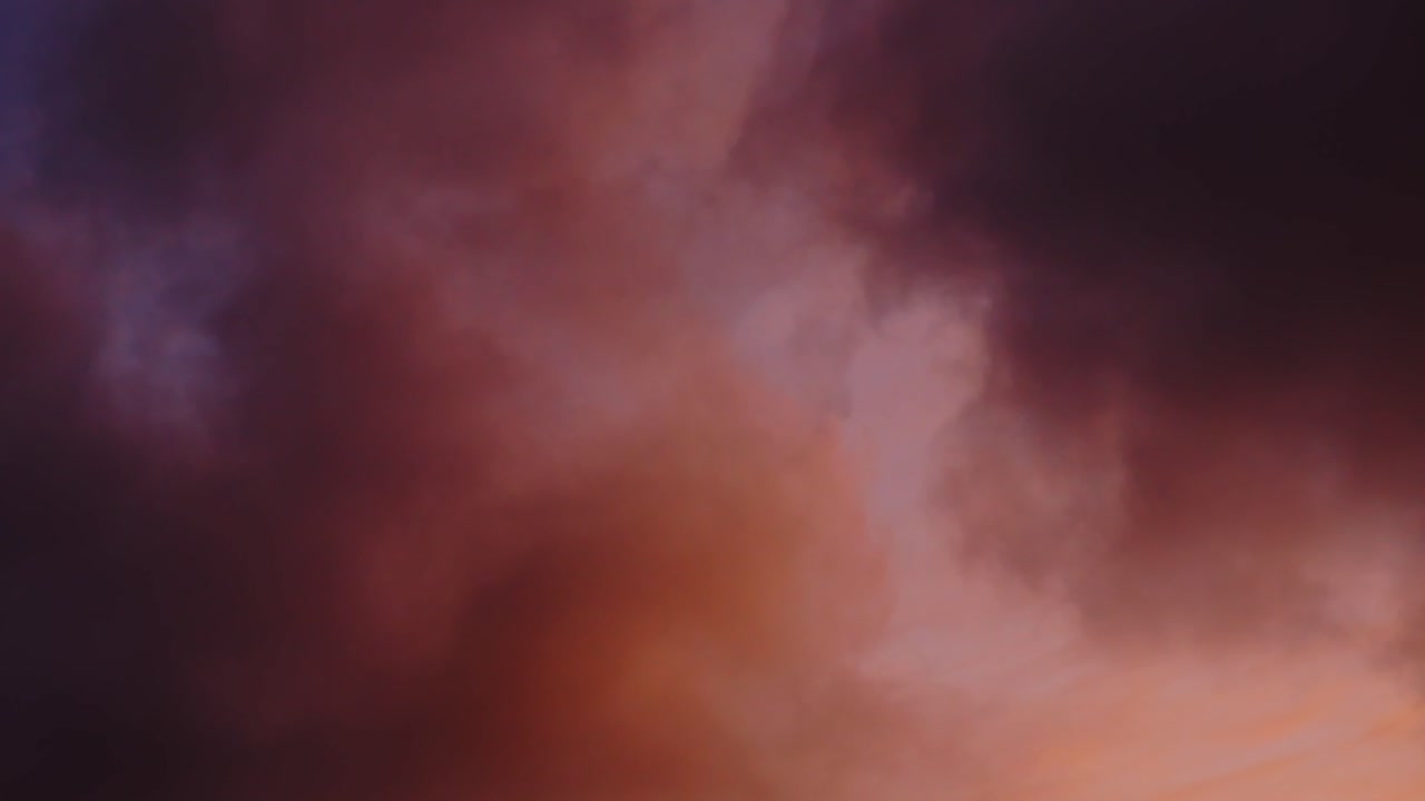 Time Lapse Shot Of Cloudy Sky, Colorful Clouds