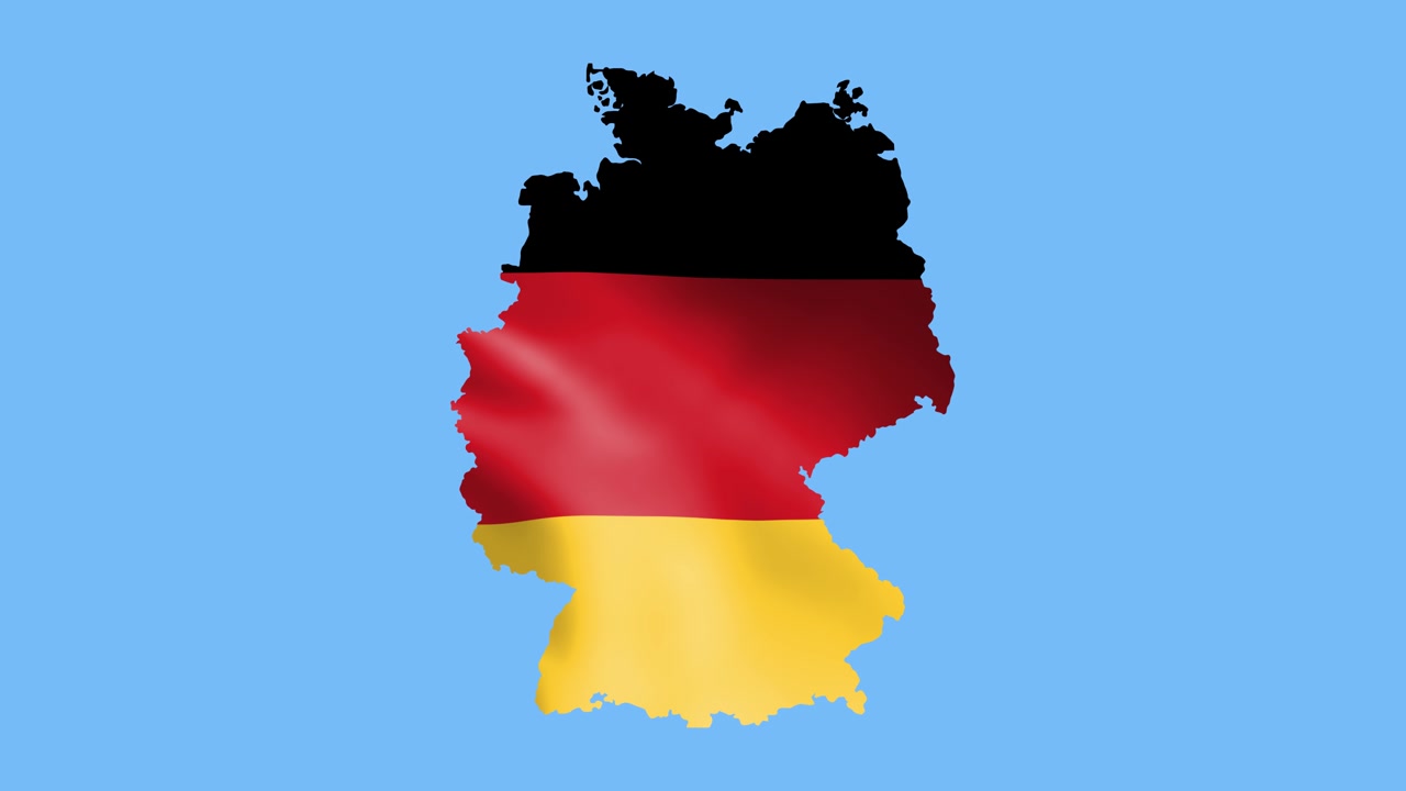 Mappa della bandiera della Germania