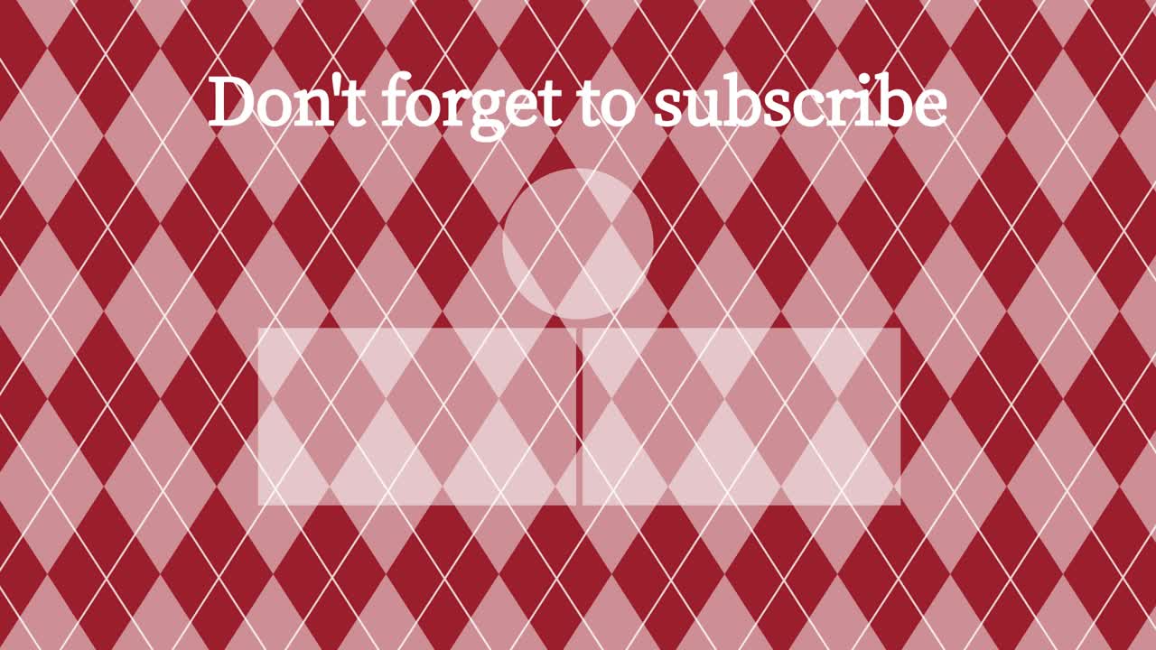 argyle 패턴 엔드 카드 엔딩 스크린 모션 그래픽