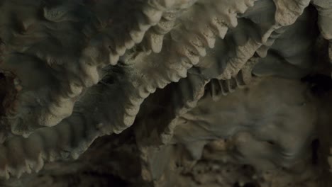 close up shot of a stalactite cave wall