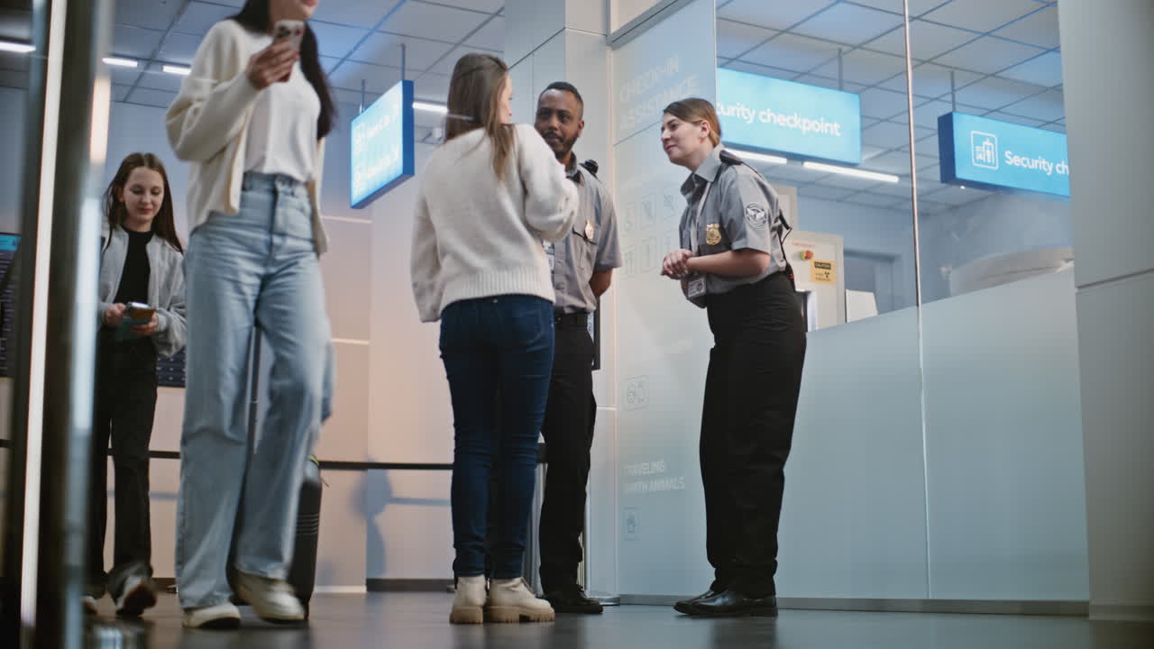 Airport Security Check-in Assistance