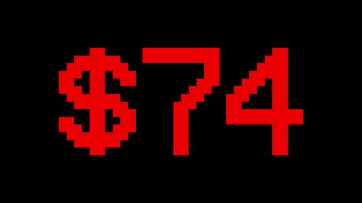 Dollaro rosso che sale da 0 a 100 - Contatore digitale da 0 a 100 - Barra di avanzamento caricamento con percentuale - 0-100$ - Conto alla rovescia da 100 a 0 - Testo rosso