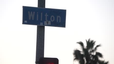 wilton avenue street sign - hollywood