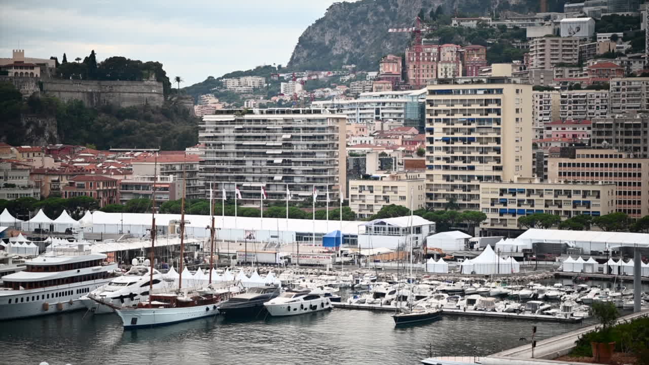 City and port of Monte Carlo district in Monaco