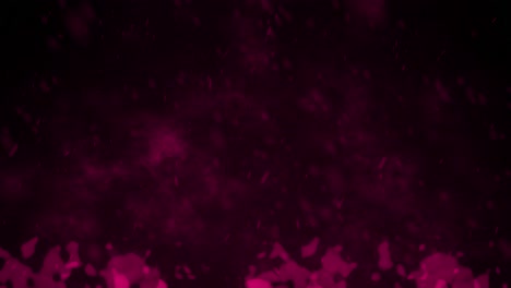 las brasas ardientes calientes las llamas las chispas el fuego el gas la animación 3d el gradiente del fondo las partículas en movimiento los gráficos de movimiento los efectos visuales el color marrón rojo oscuro