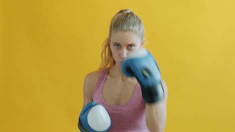 woman boxing workout