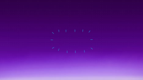 geometric shapes and colorful animations over purple gradient background