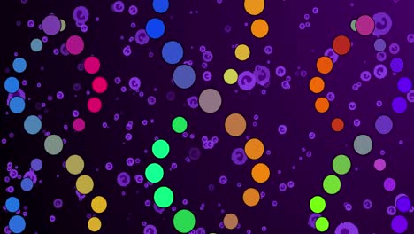 Animation-of-dna-over-purple-cells-on-violet-background