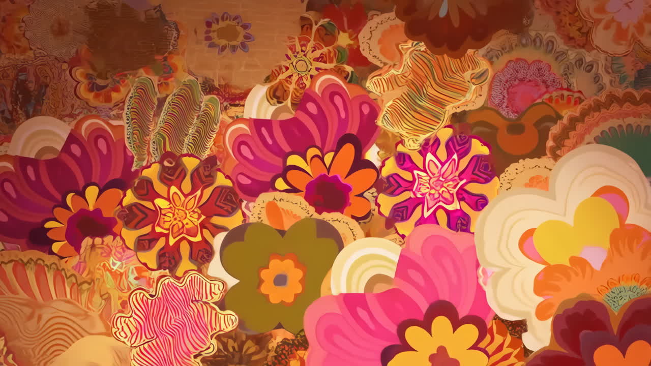 Vibrant Abstract Floral Patterns