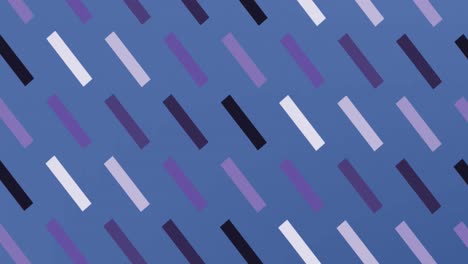 animation of changing patterns over blue background