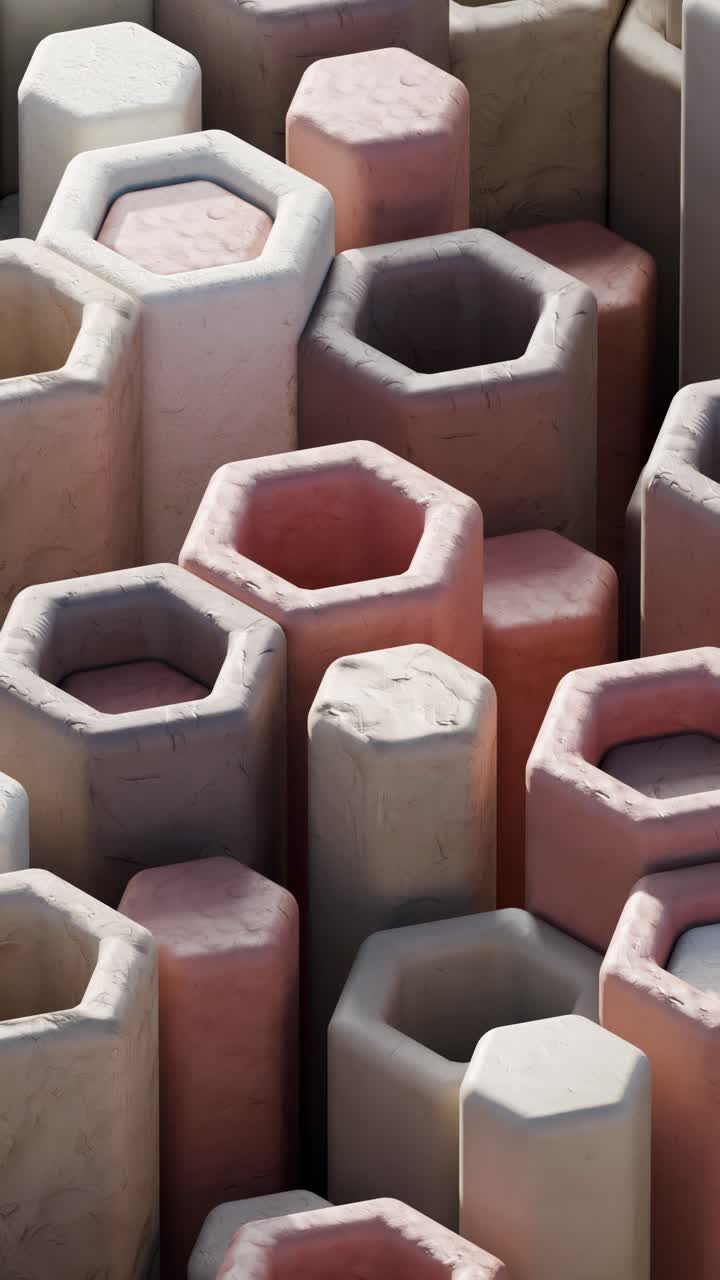 Geometric Shapes 3D Rendering