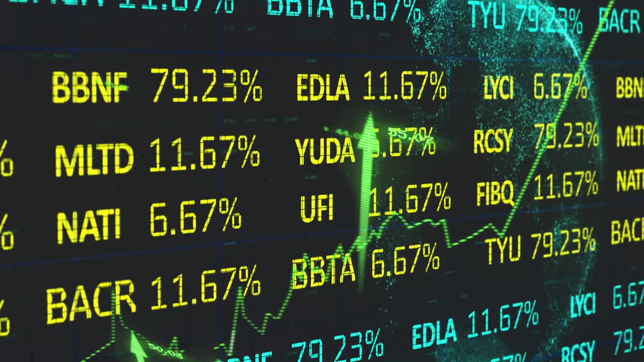 Animazione dell'elaborazione dati sul globo