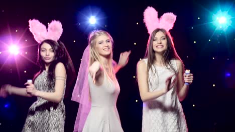 girls celebrating at a hen party