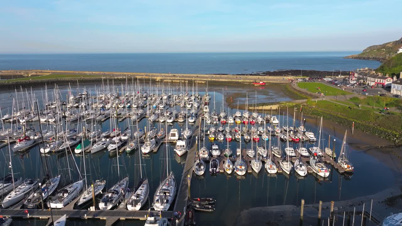 Howth Pier - 4K Cinematic Drone Footage during sunset - Co.Dublin - Ireland 05.09