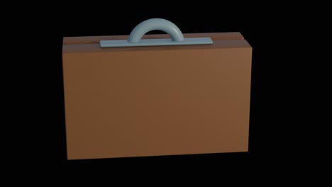 3d rendering of first aid box on black background
