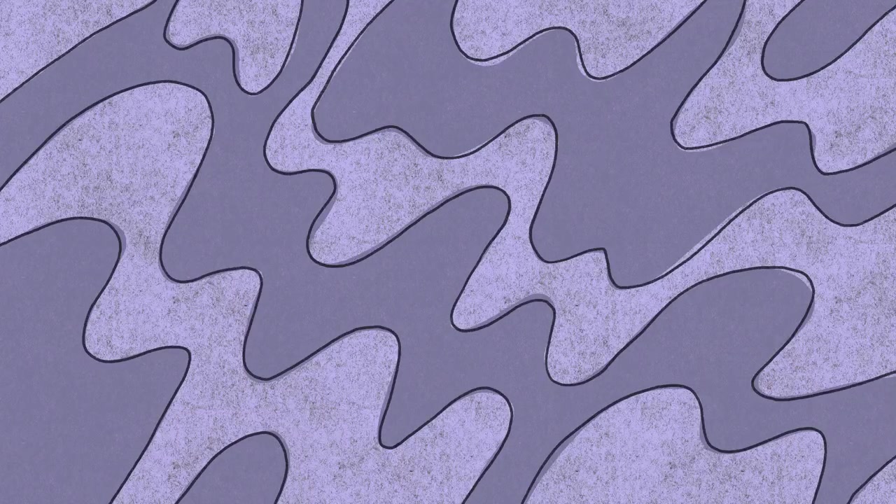 Animated Abstract Wavy Pattern Background in Purple and Gray