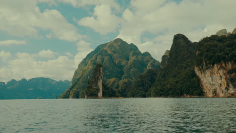 mountains and lake landscape