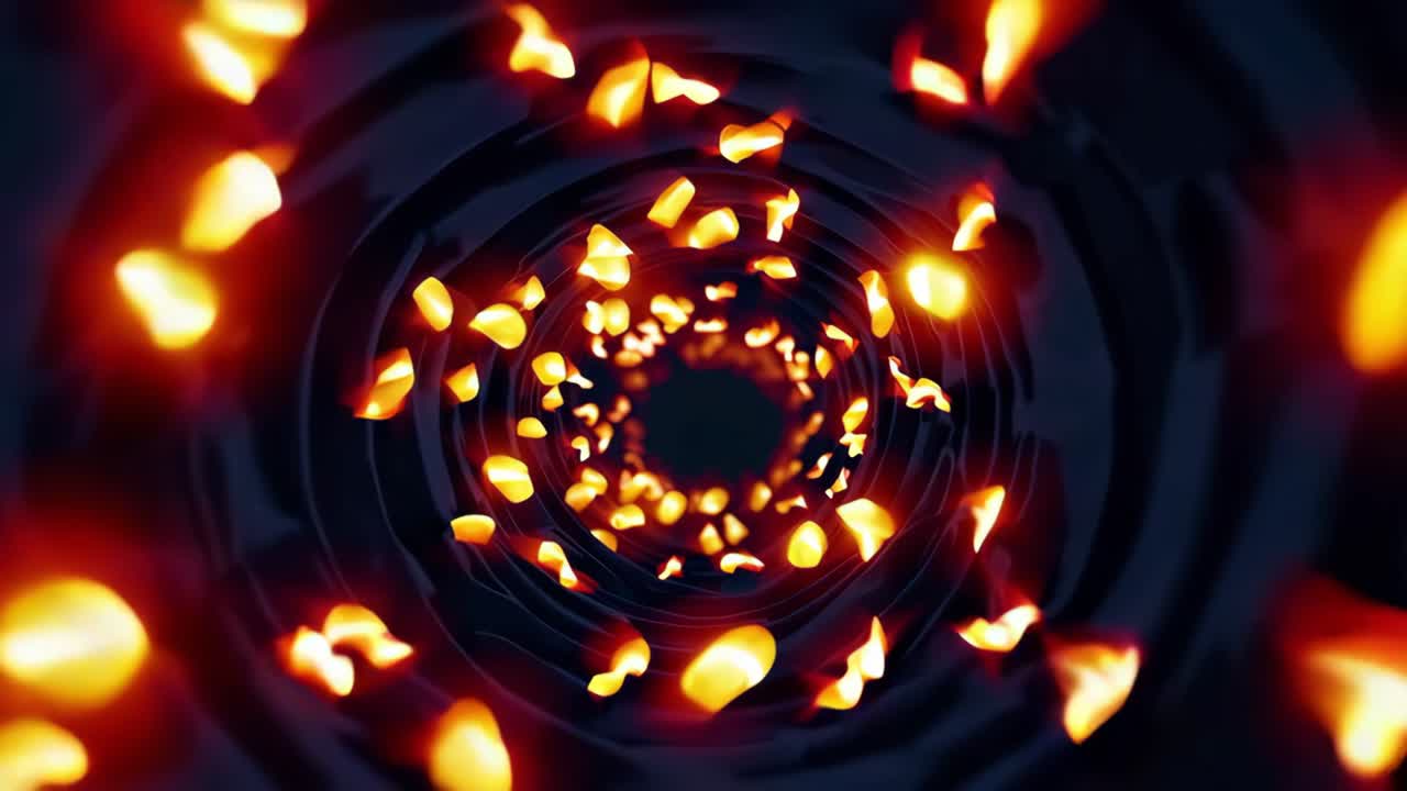 túnel de luz abstracto