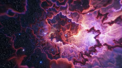 nebulae and planets are swirling in a cosmic dance, creating a mesmerizing spectacle of light, color, and motion across the vast expanse of space