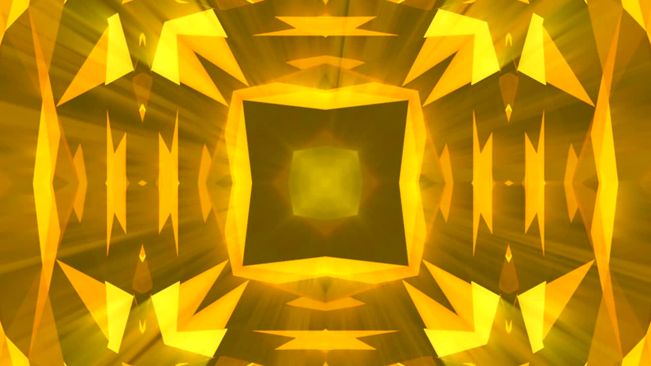 kaleidoscopio patrón de joyería de oro de fondo. renderizado en 3d