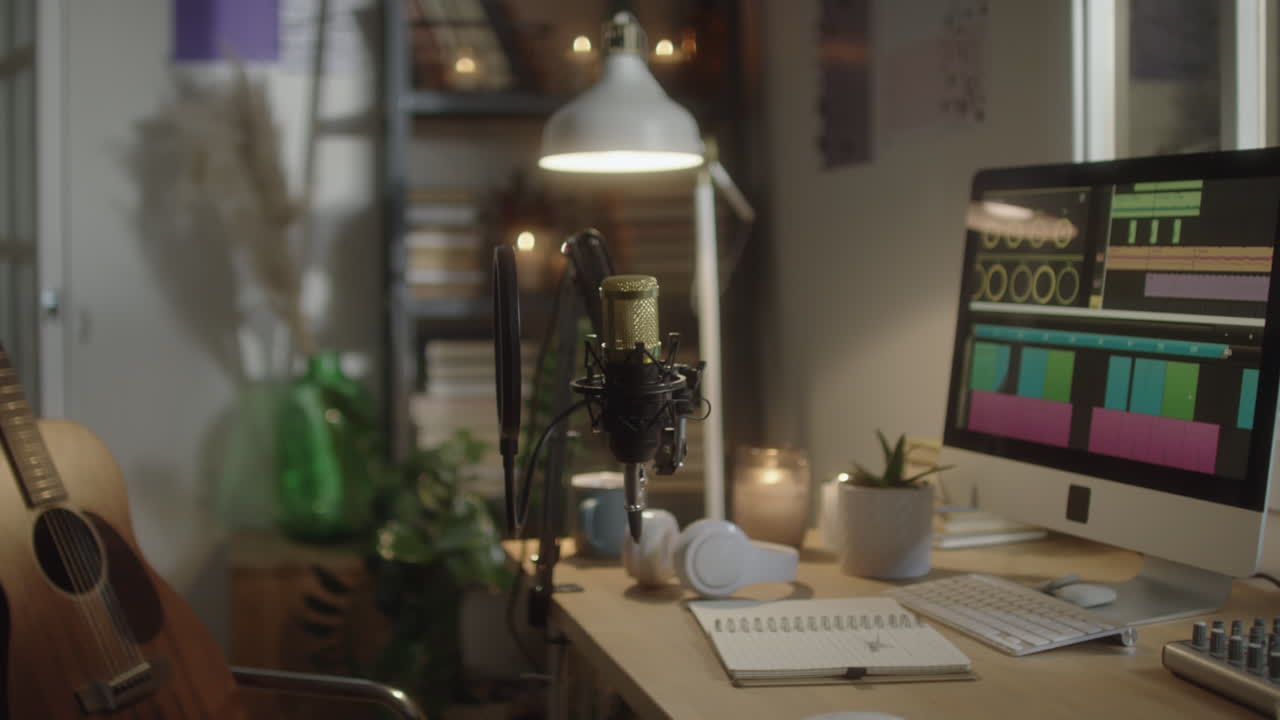 Music Recording Set in Home Studio