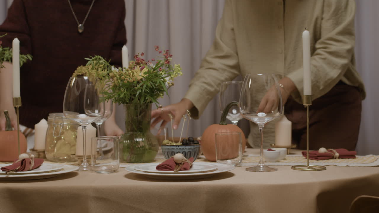 추수감사절 테이블 세팅