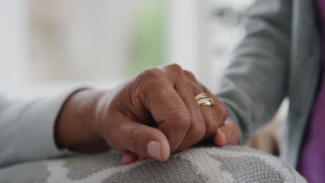 little girl holding hands with grandmother child showing compassion for granny enjoying love from granddaughter family support concept unrecognizable people 4k