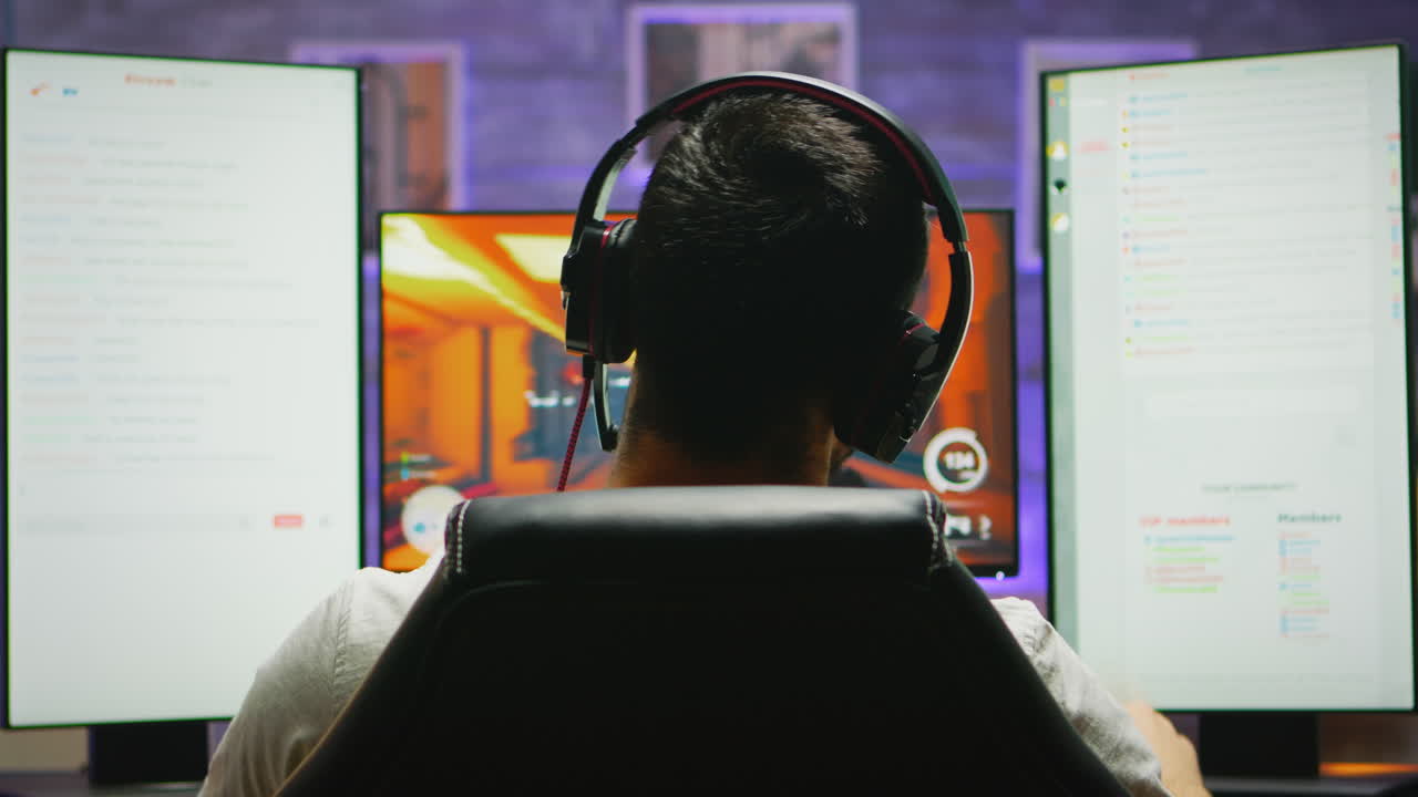Young man upset because of his defeat