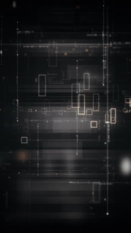 Advance metaverse, hi-tech digital data telemetry with encrypted numbers, display dynamic background for computer desktop vertical screen display format