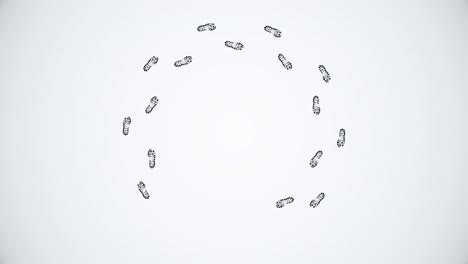 circular footprint pattern