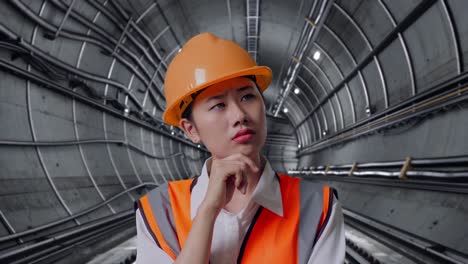 engineer in a tunnel
