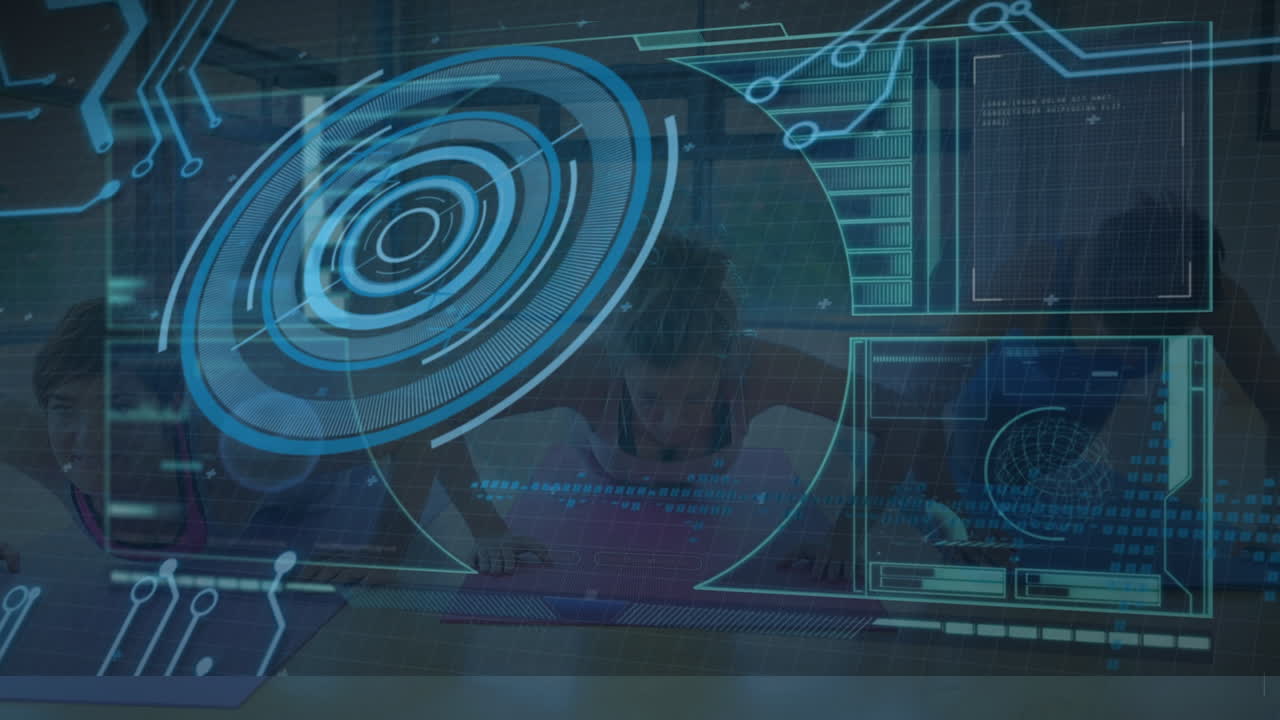 Animation af databehandling over personer, der træner