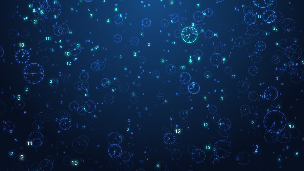 Clocks technology tunnel animation background classic clock time spiral clock zoom motion quartz